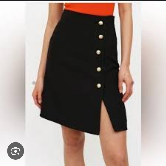 NWT MNG wool blend tweed skirt M - Picture 1 of 8